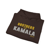 Load image into Gallery viewer, Brothers for Kamala 2024 Brown  Heavy Blend™ Hooded Sweatshirt
