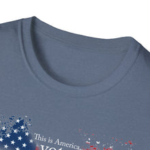 Load image into Gallery viewer, This is America, Vote for Kamala 2024 Unisex Softstyle T-Shirt