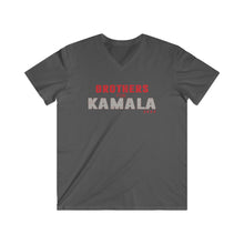 Load image into Gallery viewer, Brothers for Kamala 2024 Men's Fitted V-Neck Short Sleeve Tee