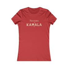 Load image into Gallery viewer, Sisters for Kamala 2024 Red Women's Favorite Tee