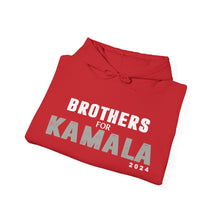 Load image into Gallery viewer, Brothers for Kamala 2024 Red Heavy Blend™ Hooded Sweatshirt