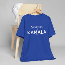 Load image into Gallery viewer, Sisters for Kamala 2024 Blue Unisex Jersey T-Shirt