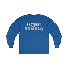 Load image into Gallery viewer, Brothers for Kamala 2024 Blue Unisex Ultra Cotton Long Sleeve Tee