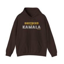 Load image into Gallery viewer, Brothers for Kamala 2024 Brown  Heavy Blend™ Hooded Sweatshirt