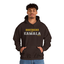 Load image into Gallery viewer, Brothers for Kamala 2024 Brown  Heavy Blend™ Hooded Sweatshirt