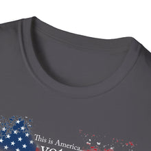 Load image into Gallery viewer, This is America, Vote for Kamala 2024 Unisex Softstyle T-Shirt