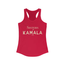Load image into Gallery viewer, Sisters for Kamala 2024 Red Women's Ideal Racerback Tank