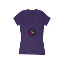 Load image into Gallery viewer, Women's Jersey George of Hampton Deep V-Neck Tee