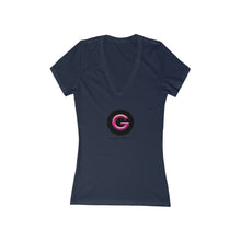 Load image into Gallery viewer, Women's Jersey George of Hampton Deep V-Neck Tee
