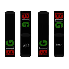 Load image into Gallery viewer, Black is Big (Black) Sublimation Socks