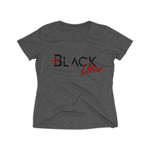 Load image into Gallery viewer, Positive Black Vibes Women's Heather Wicking Tee