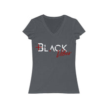 Load image into Gallery viewer, Positive Black Vibes Women's V-Neck Tee