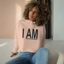 Load image into Gallery viewer, I AM Cropped Hoodie