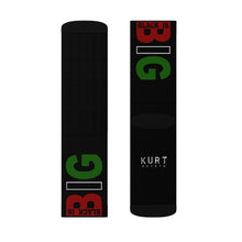 Load image into Gallery viewer, Black is Big (Black) Sublimation Socks