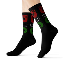Load image into Gallery viewer, Black is Big (Black) Sublimation Socks