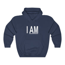 Load image into Gallery viewer, I AM Unisex Black Hooded Sweatshirt