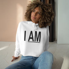 Load image into Gallery viewer, I AM Cropped Hoodie