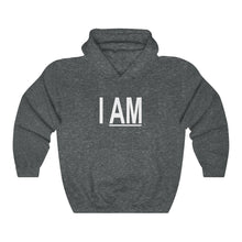 Load image into Gallery viewer, I AM Unisex Black Hooded Sweatshirt