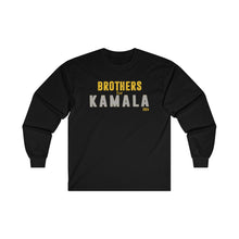 Load image into Gallery viewer, Brothers for Kamala 2024 Black Ultra Cotton Long Sleeve Tee
