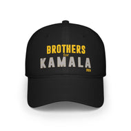 Brothers for Kamala 2024 Black Low Profile Baseball Cap