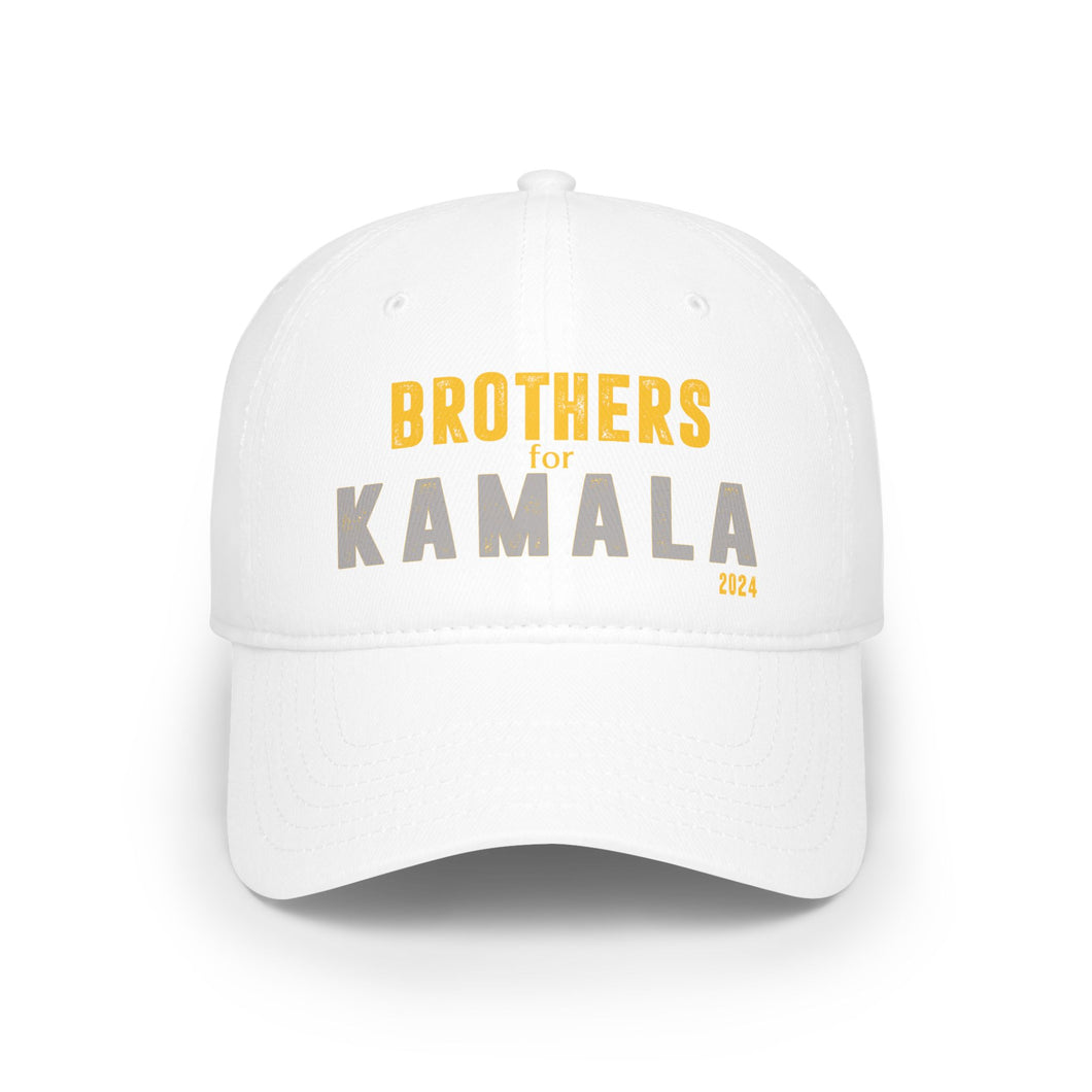 Brothers for Kamala 2024 Black Low Profile Baseball Cap