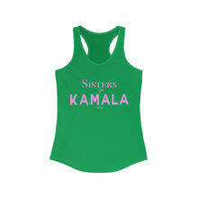 Load image into Gallery viewer, Sisters for Kamala 2024 Green Women&#39;s Ideal Racerback Tank
