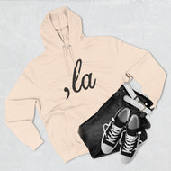 , La Three-Panel Fleece Hoodie