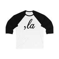 , La Unisex 3\4 Sleeve Baseball Tee