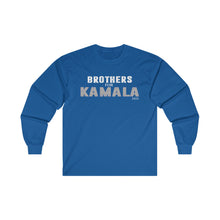 Load image into Gallery viewer, Brothers for Kamala 2024 Blue Unisex Ultra Cotton Long Sleeve Tee
