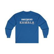 Brothers for Kamala 2024 Blue Unisex Ultra Cotton Long Sleeve Tee