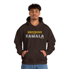 Load image into Gallery viewer, Brothers for Kamala 2024 Brown  Heavy Blend™ Hooded Sweatshirt
