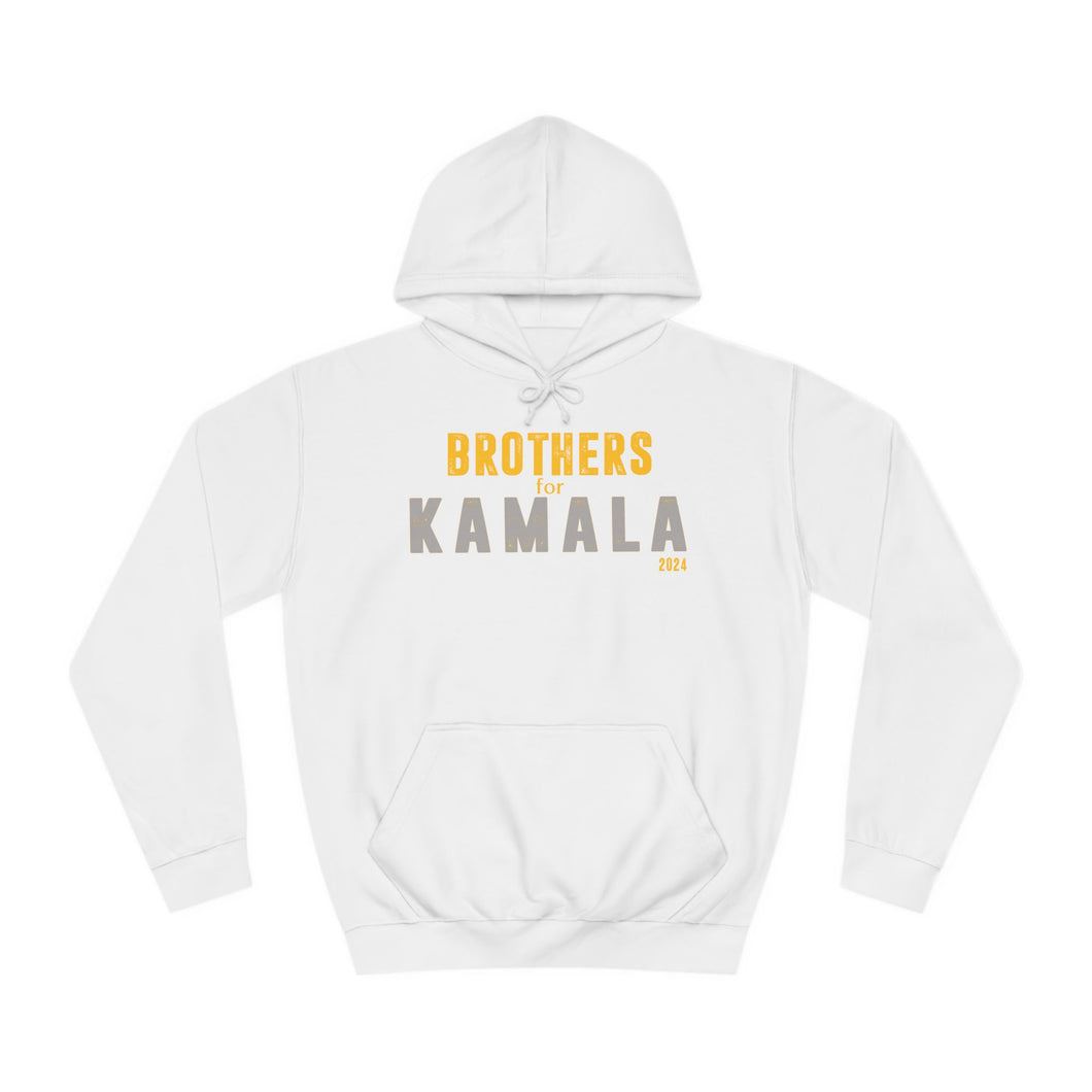 Brothers for Kamala 2024 Black Unisex College Hoodie