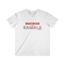 Load image into Gallery viewer, Brothers for Kamala 2024 Men&#39;s Fitted V-Neck Short Sleeve Tee
