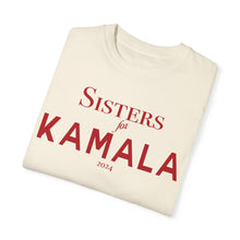 Load image into Gallery viewer, Sisters for Kamala 2024 Red Ivory Reverse Garment-Dyed T-shirt
