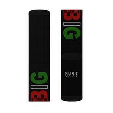 Load image into Gallery viewer, Black is Big (Black) Sublimation Socks
