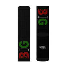 Load image into Gallery viewer, Black is Big (Black) Sublimation Socks
