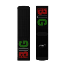 Load image into Gallery viewer, Black is Big (Black) Sublimation Socks
