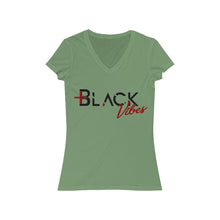 Load image into Gallery viewer, Positive Black Vibes V-Neck Tee
