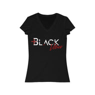 Positive Black Vibes Women's V-Neck Tee