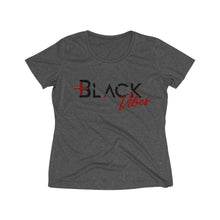 Load image into Gallery viewer, Positive Black Vibes Women&#39;s Heather Wicking Tee
