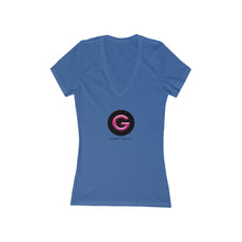 Load image into Gallery viewer, Women&#39;s Jersey George of Hampton Deep V-Neck Tee
