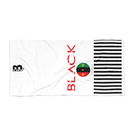 Black is Big Pan Afrikan Beach Towel