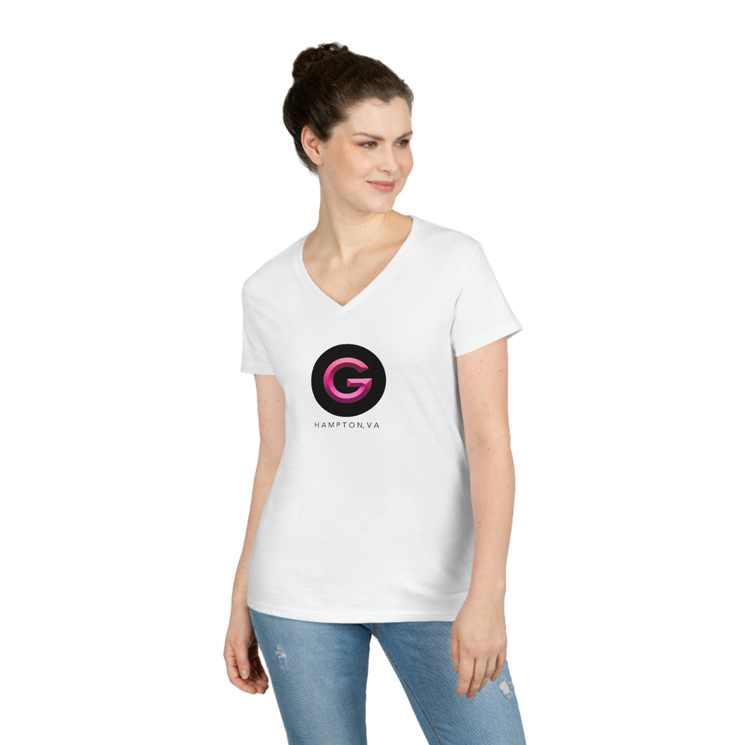 Ladies' GEORGE OF HAMPTON V-Neck T-Shirt