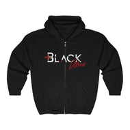 Positive Black Vibes Full Zip Hooded Sweatshirt