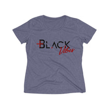 Load image into Gallery viewer, Positive Black Vibes Women&#39;s Heather Wicking Tee
