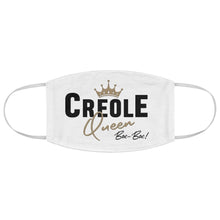 Load image into Gallery viewer, Creole Queen  Face Mask Gold lettering
