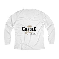 Creole Queen Women's Long Sleeve V-neck