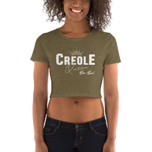 Load image into Gallery viewer, Creole Queen Women’s Crop Tee
